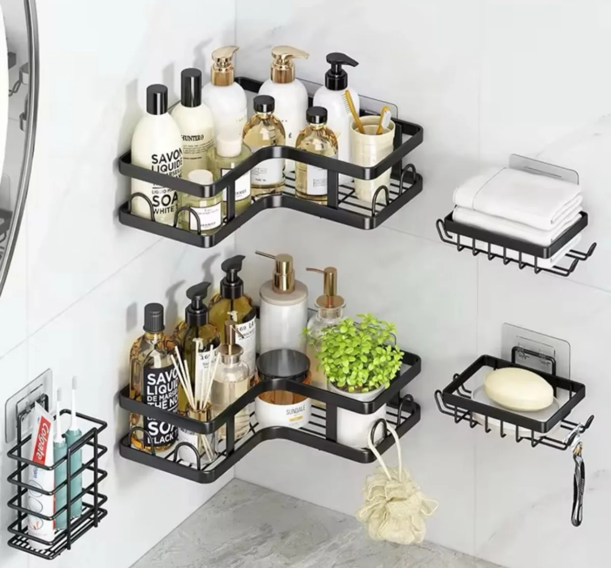 Bathroom caddy 5in1