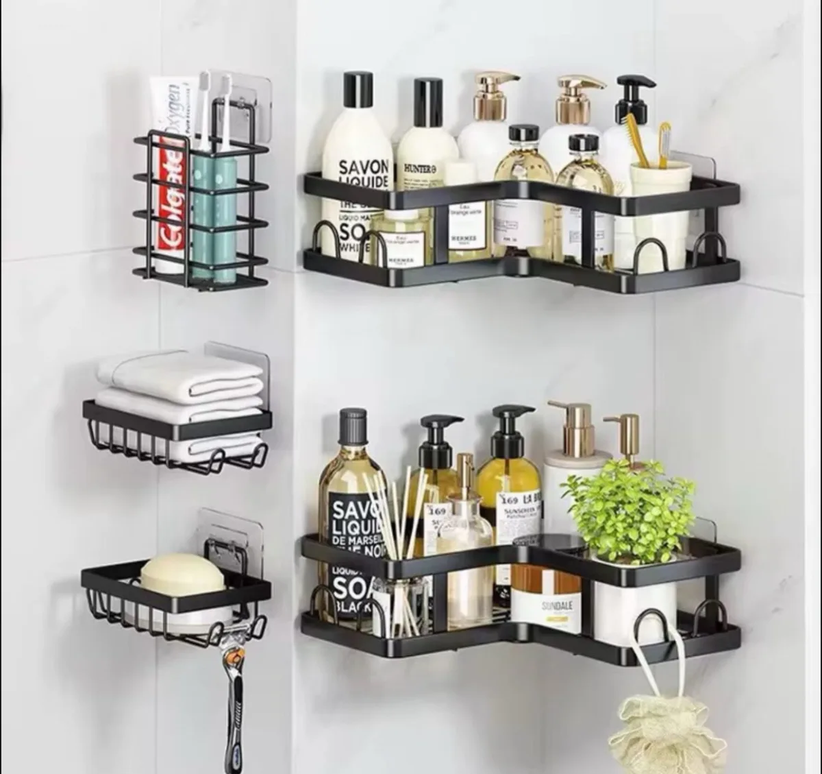 Bathroom caddy 5in1