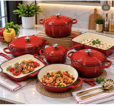 Enamel Cast Iron cookware set
