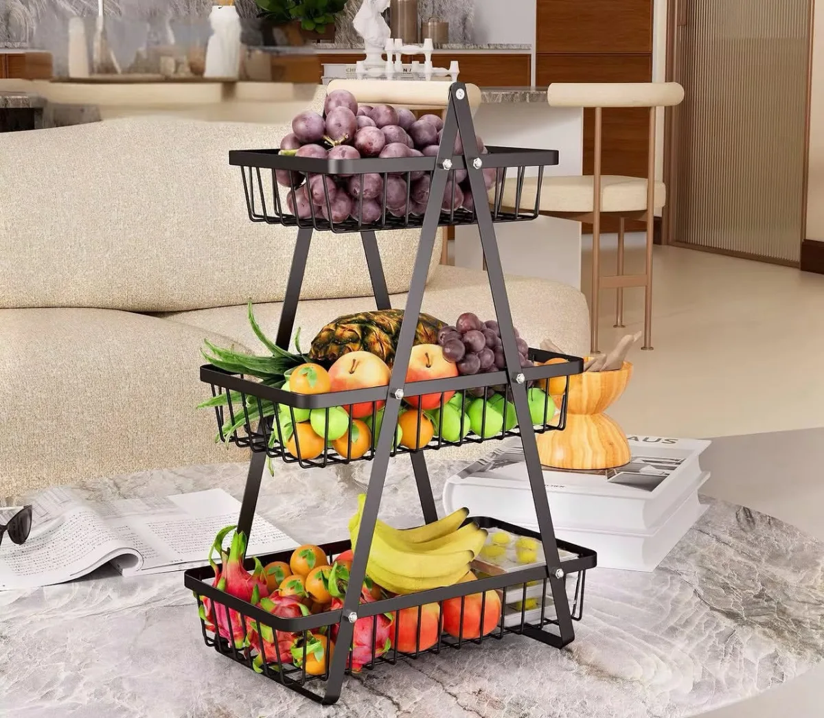 3 tier fruit/vegetable basket