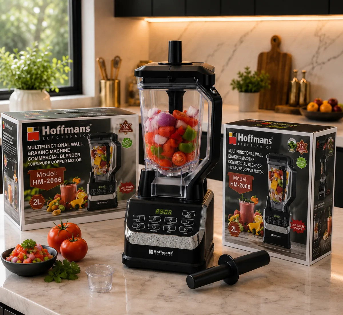 Hoffmans digital commercial blender 2L