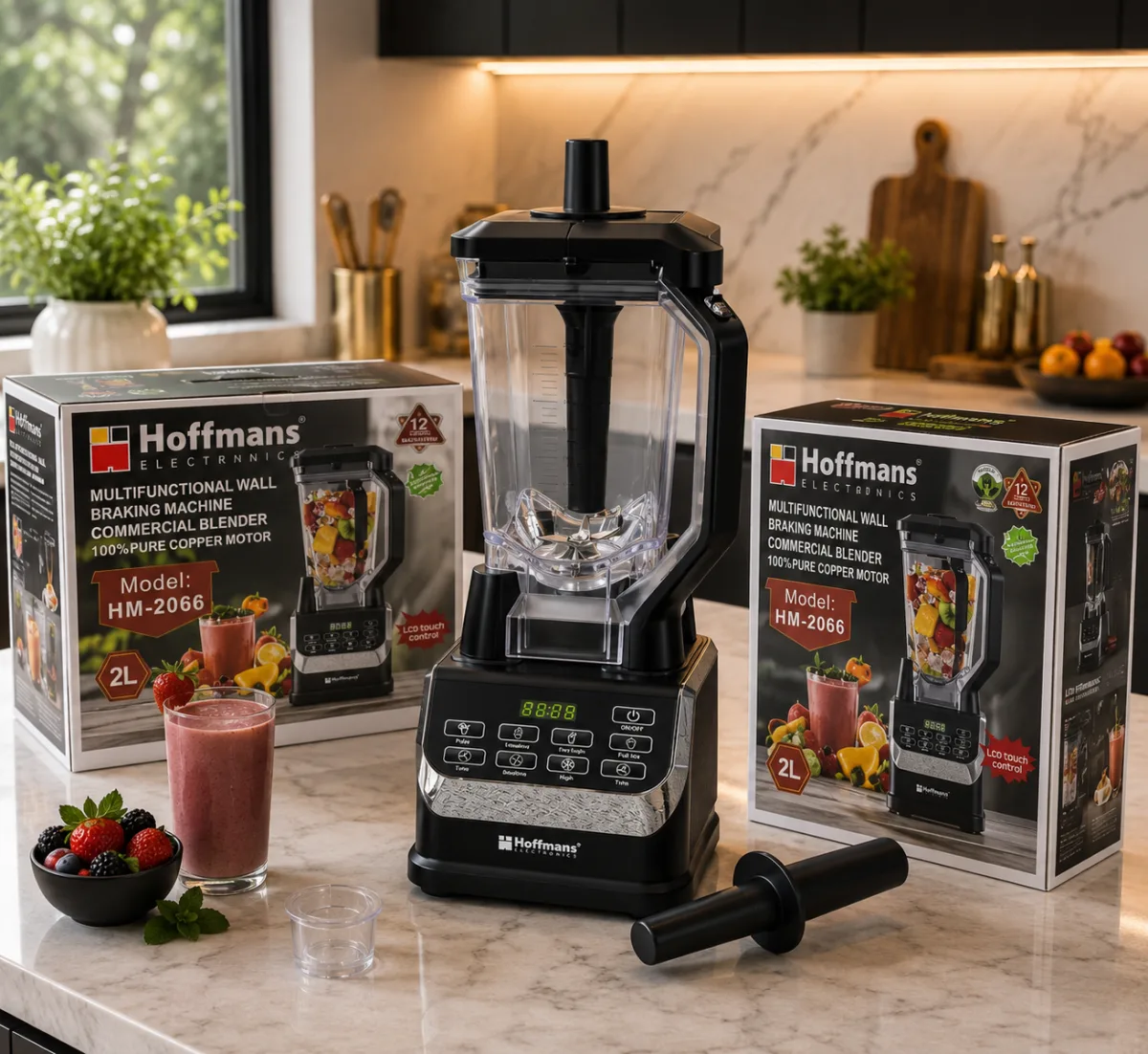 Hoffmans digital commercial blender 2L