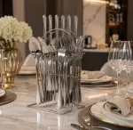 Silver stainless Cutlery 24set