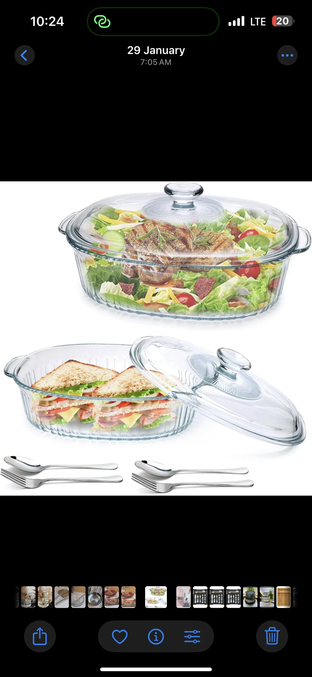 Pyrex  tray bowl with lid
