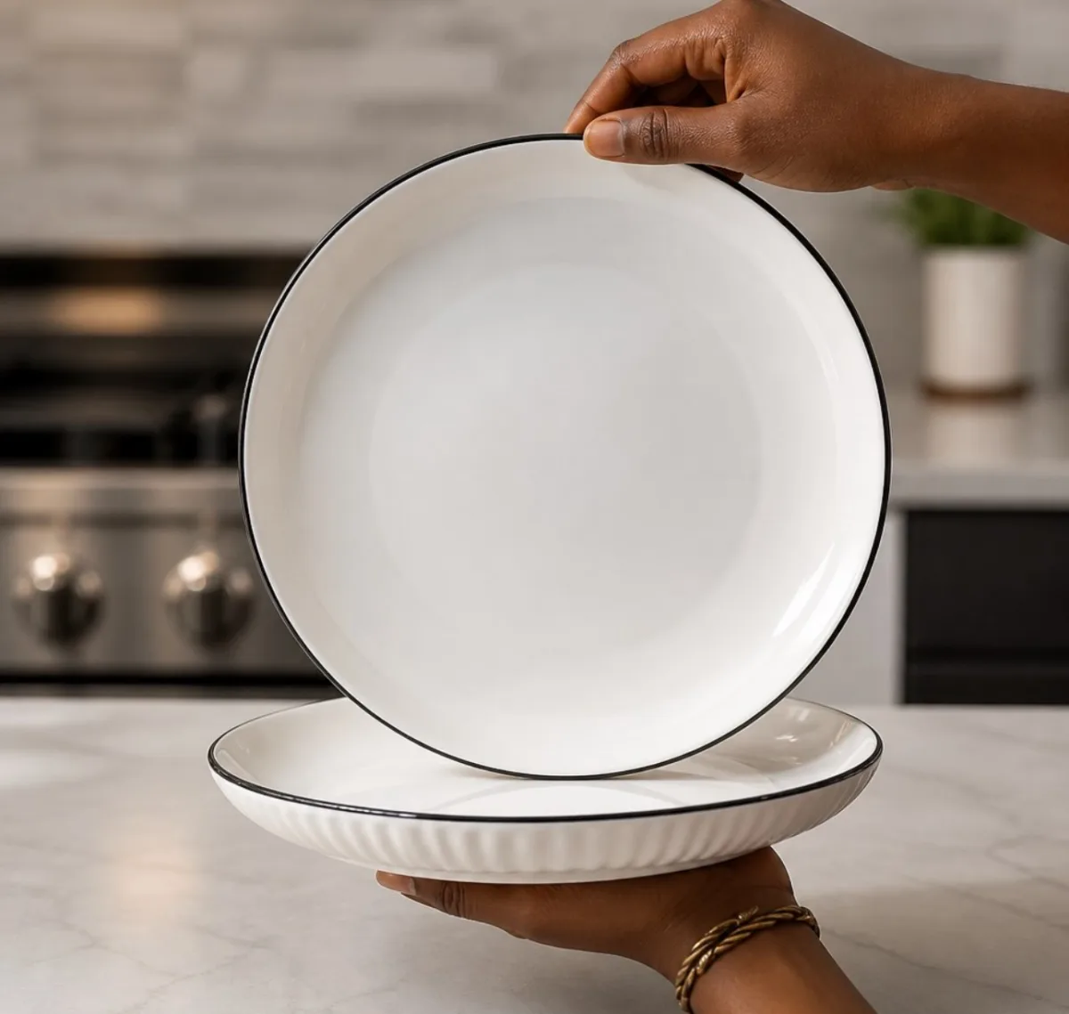 8inch Ceramic plate 2pcs 