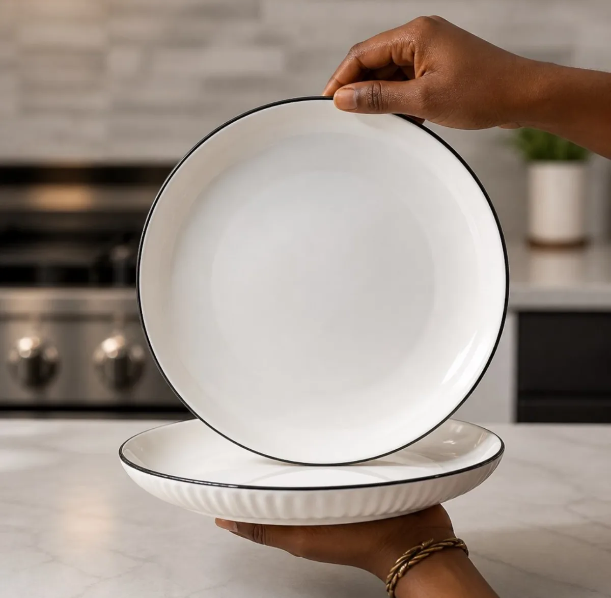 8inch Ceramic plate 2pcs 