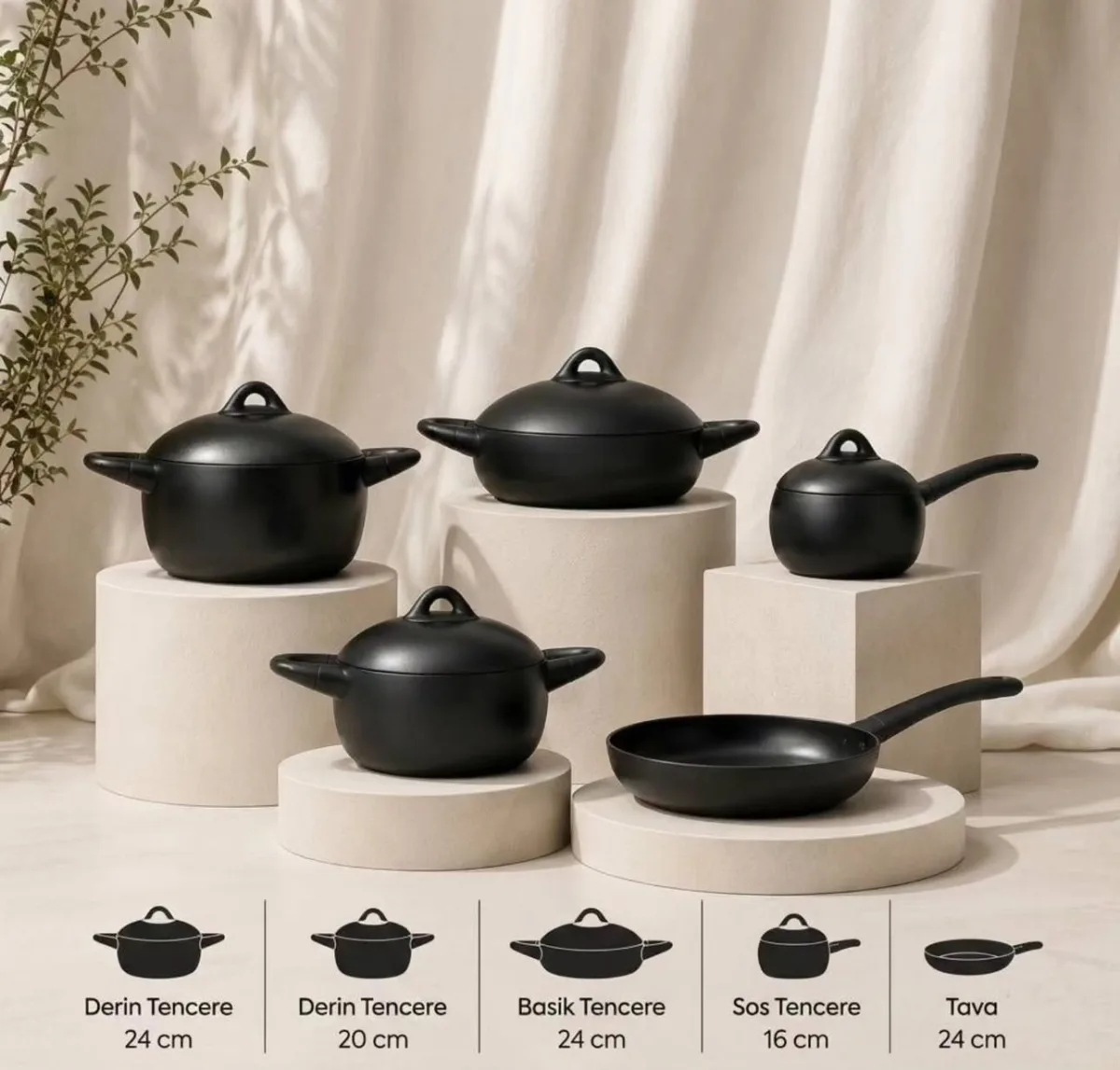 Luxury ceramic cookware set