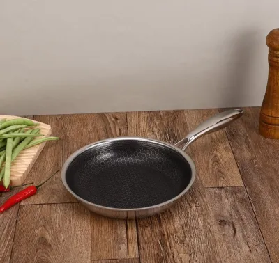 Non stick stainless steel fry pan 30cm