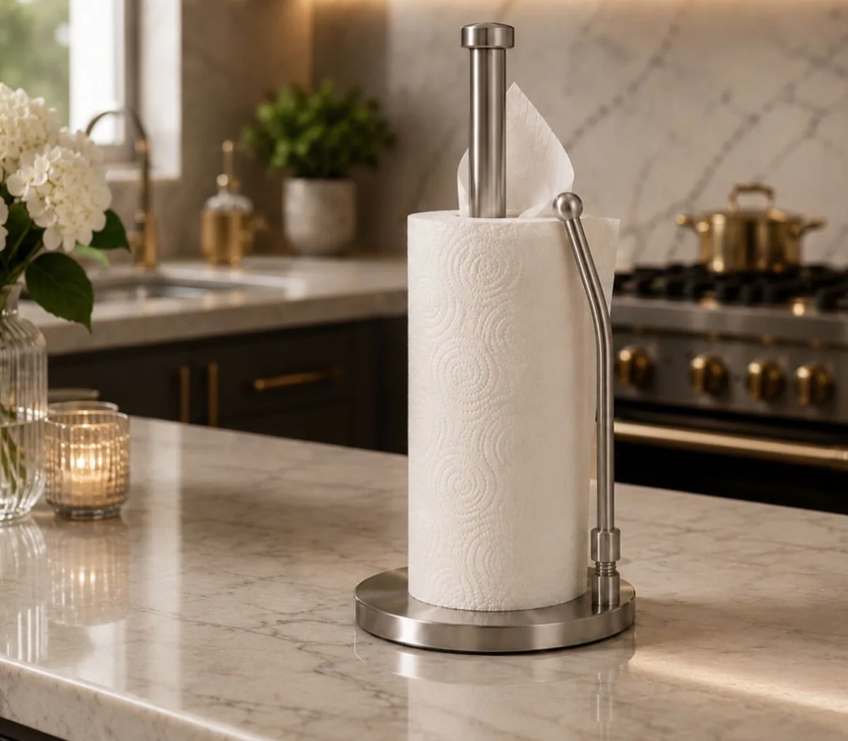 Heavy duty stainless tissue holder 