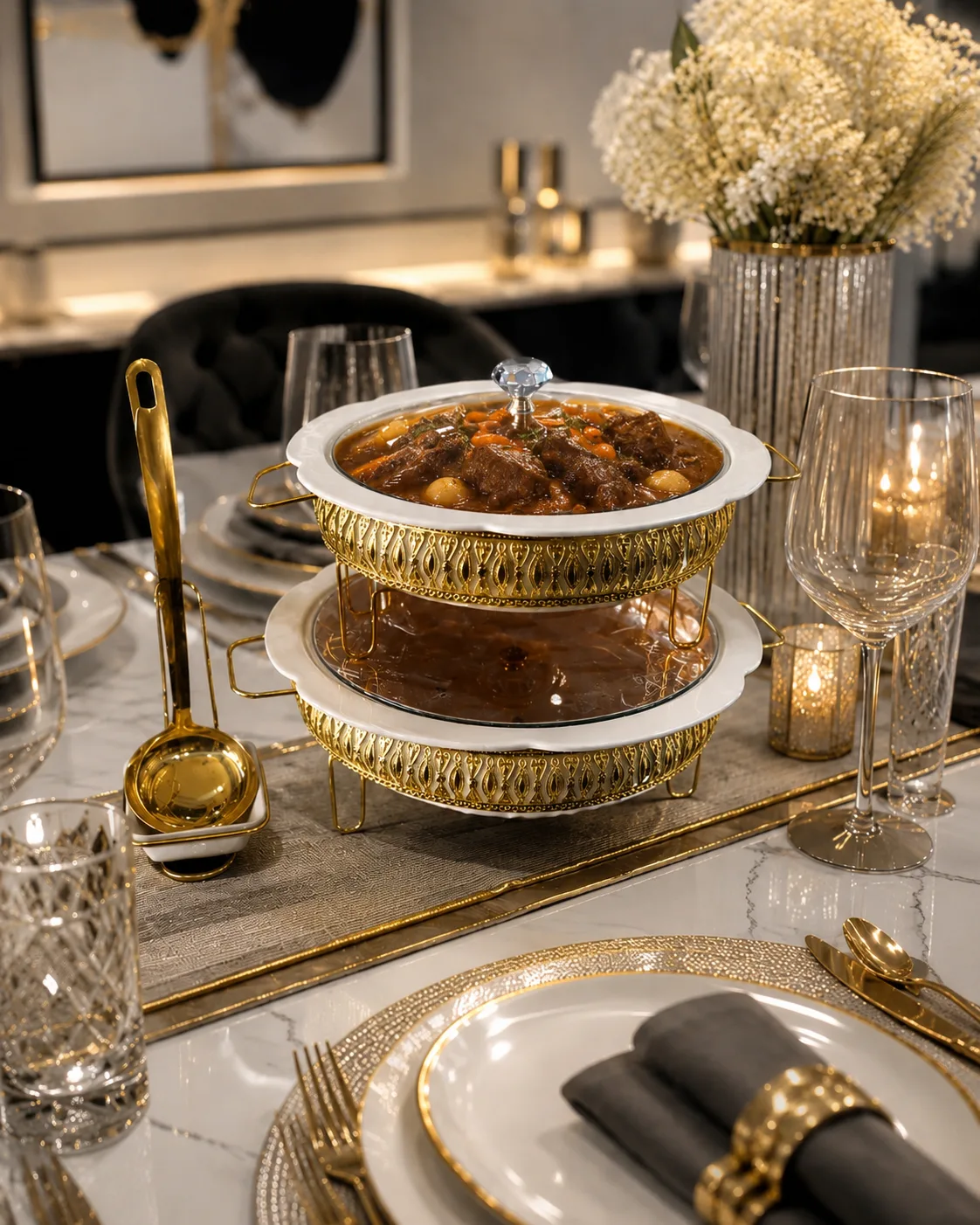 Luxury ceramic serving dishes 2set 