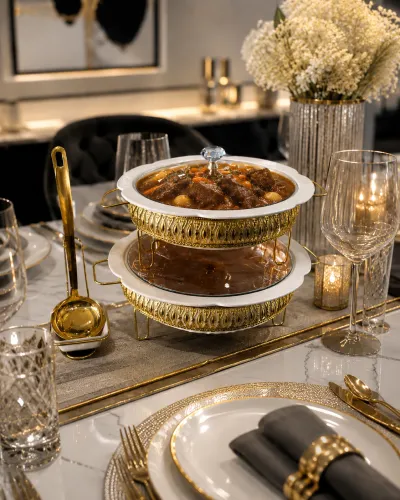 Luxury ceramic serving dishes 2set 