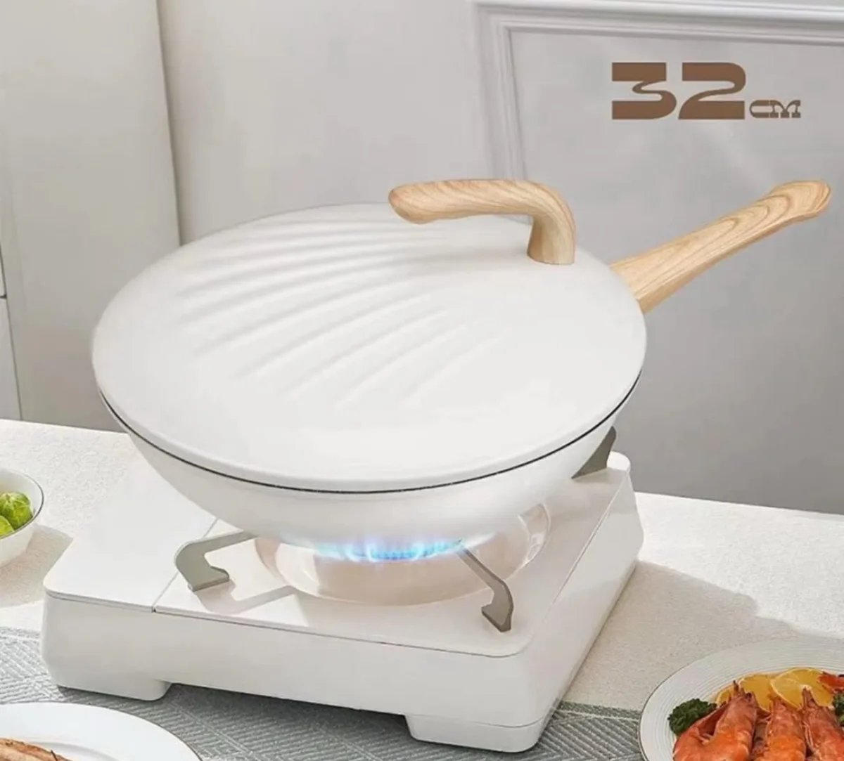 32cm Becky non stick wok pan