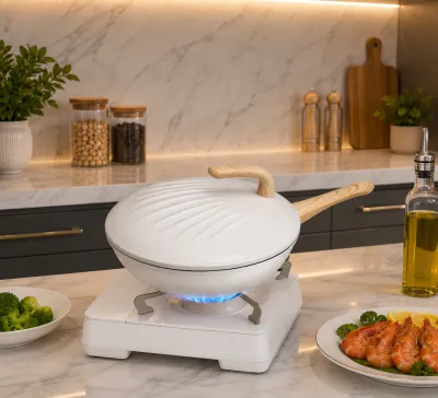 32cm Becky non stick wok pan