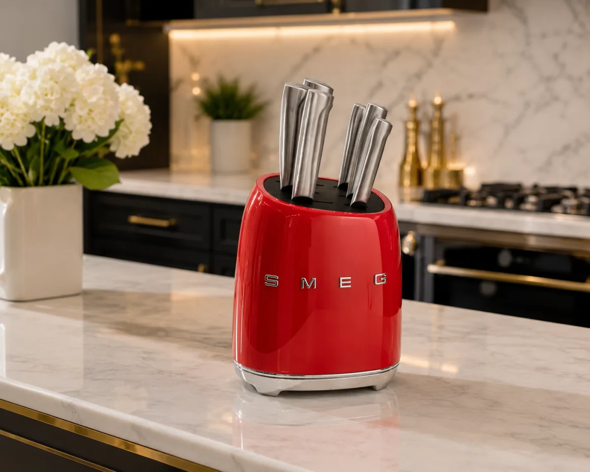 Smeg luxury 6pcs stainless steel knives 