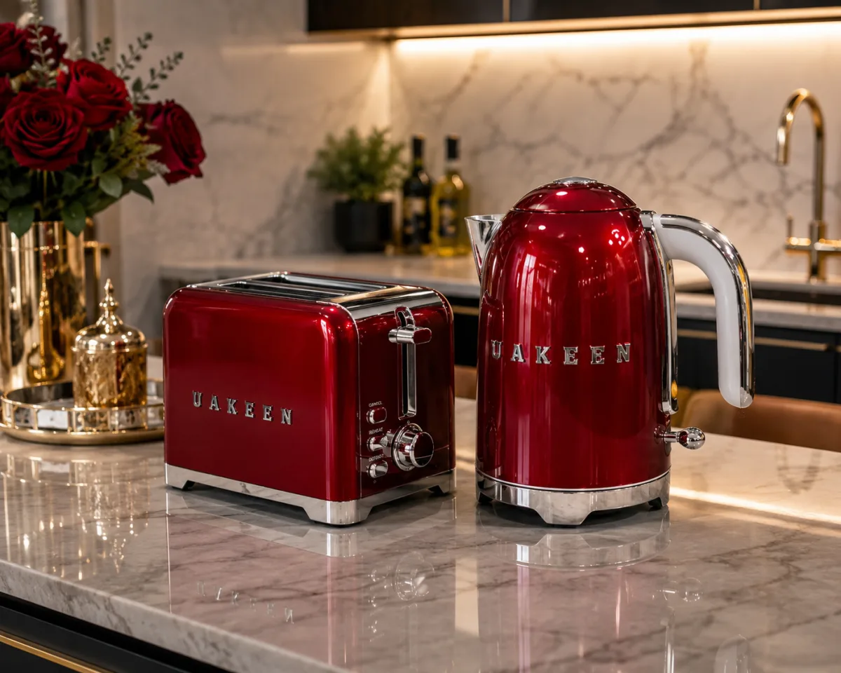 Uakeen Germany retro kettle & toaster