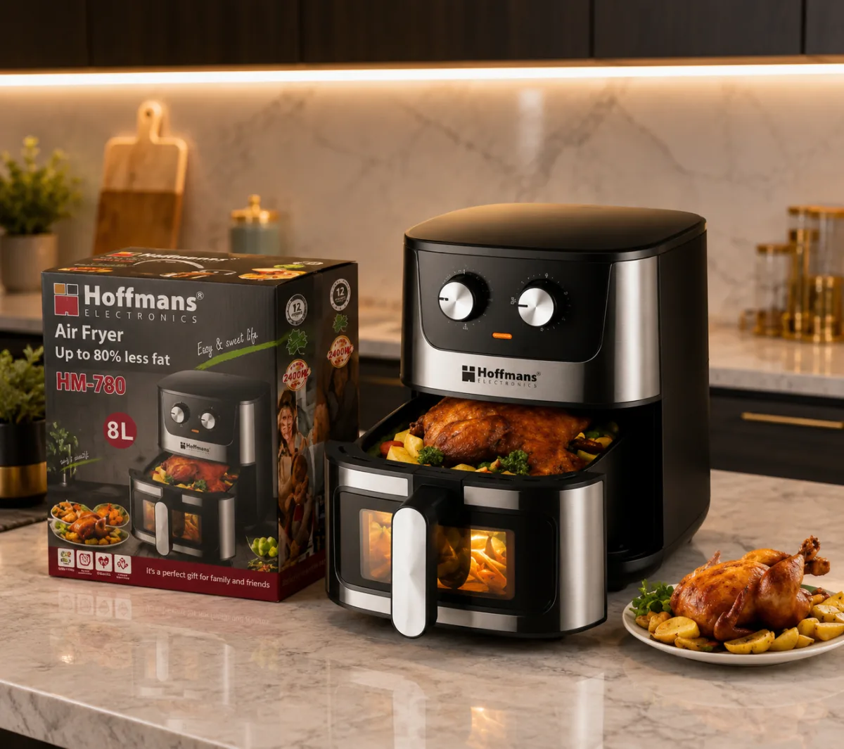 8L Hoffmans air fryer 