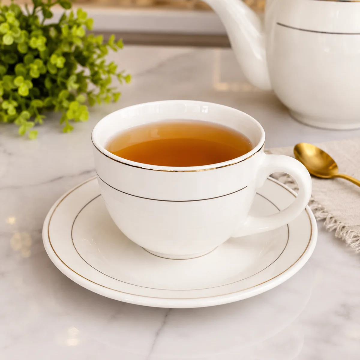 Tea cup & saucer 8pcs