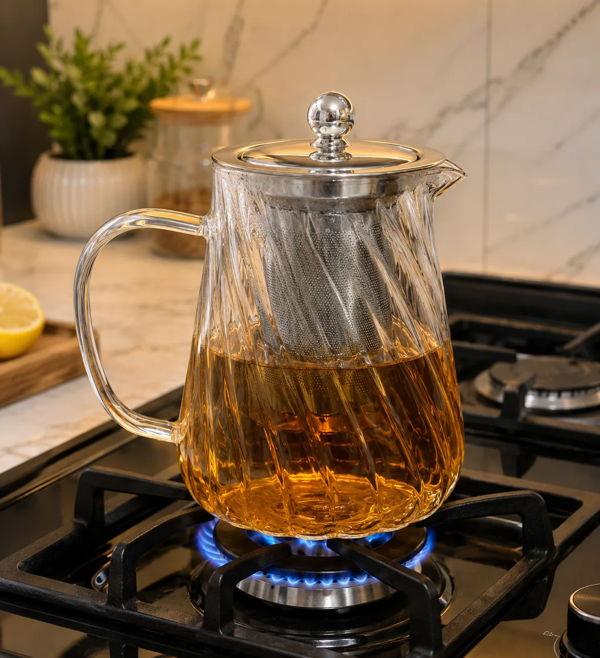 Borosilicate glass kettle strips