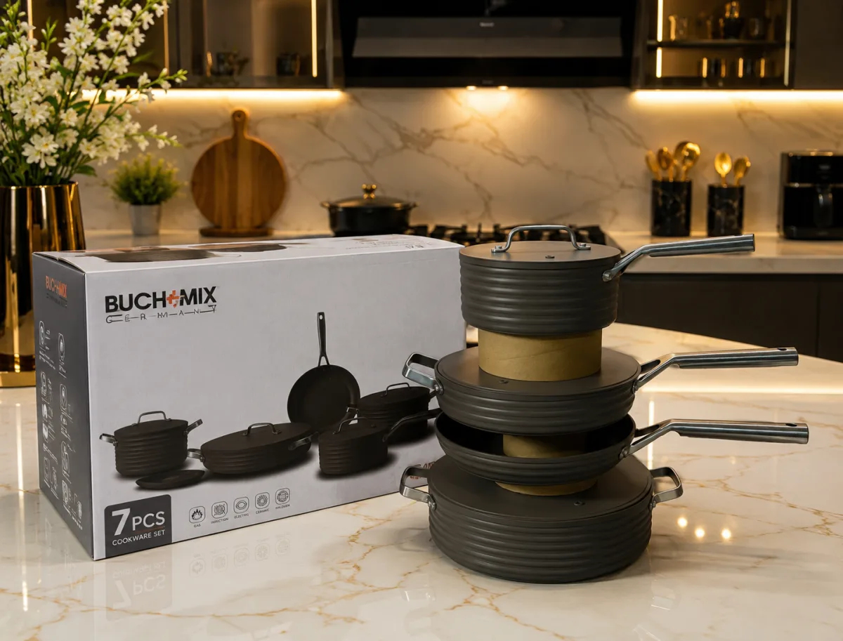 Pro chef ceramic cookware 7pcs