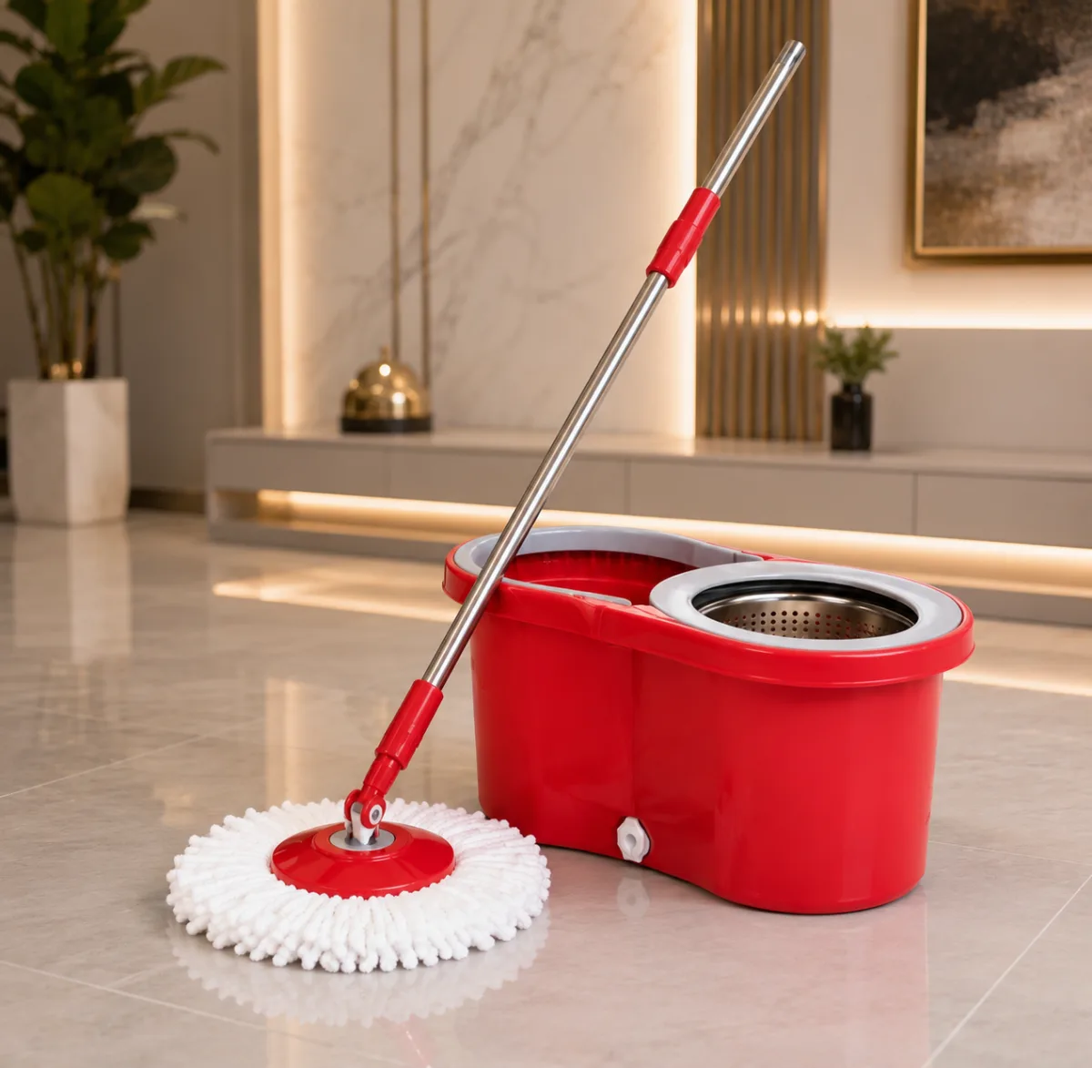 Spin rotating mop