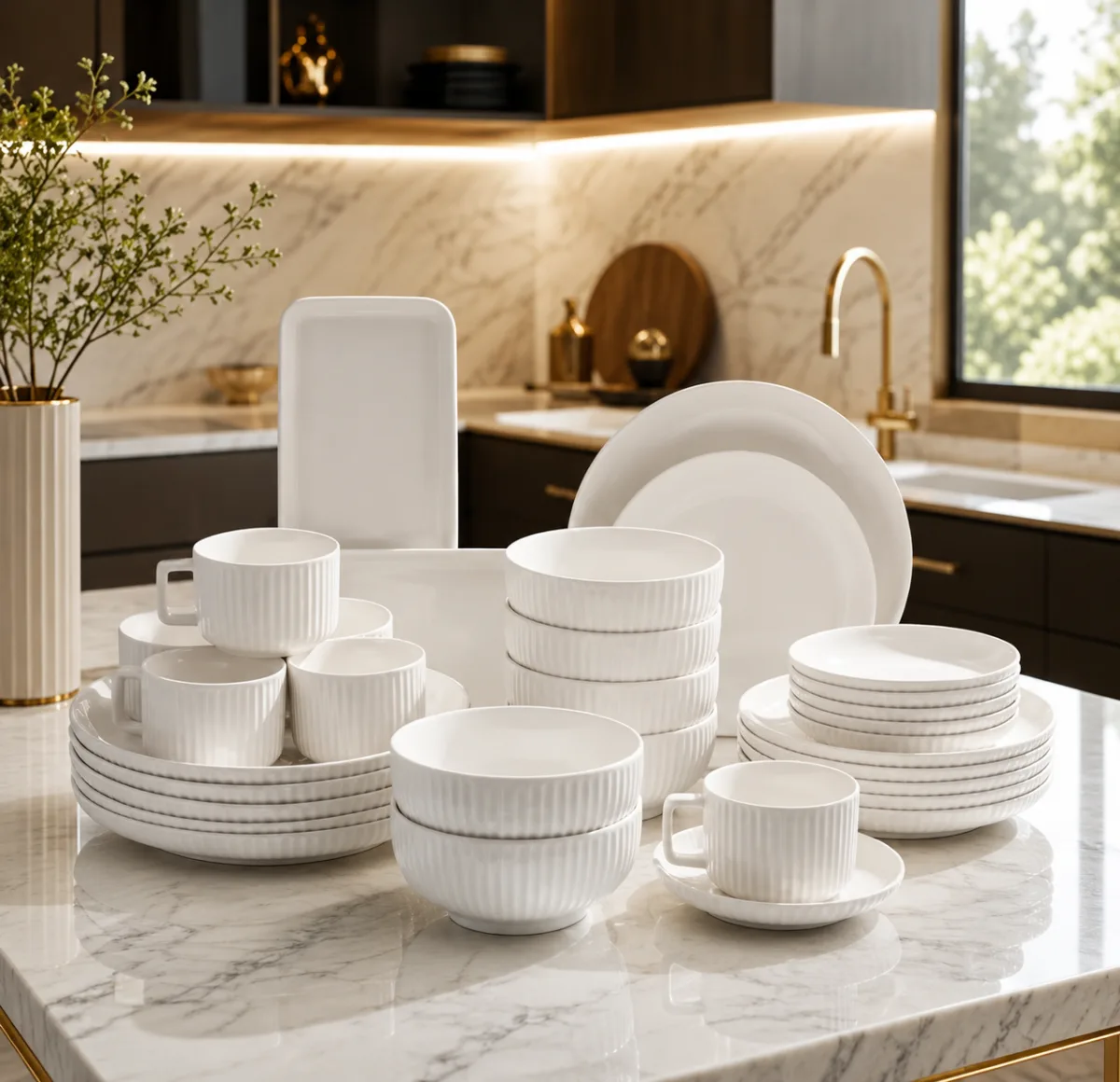 32pcs ceramic dinnerware set