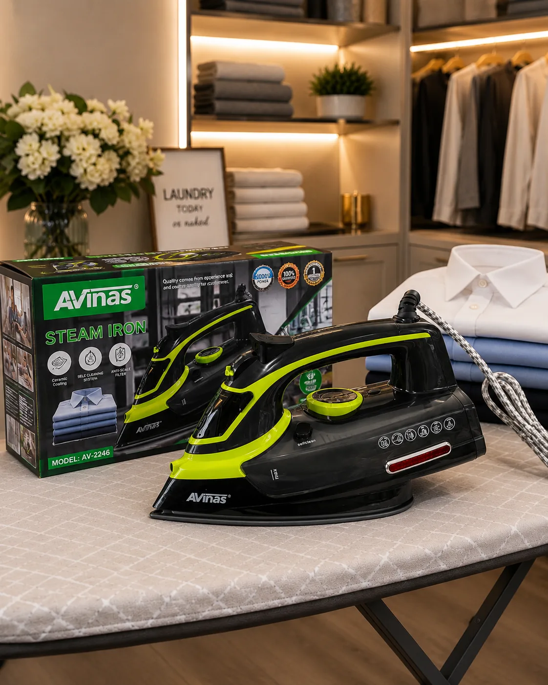 Avinas steam iron /ceramic base
