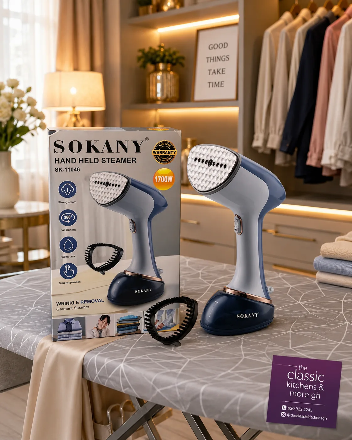 Handheld garments steam iron
