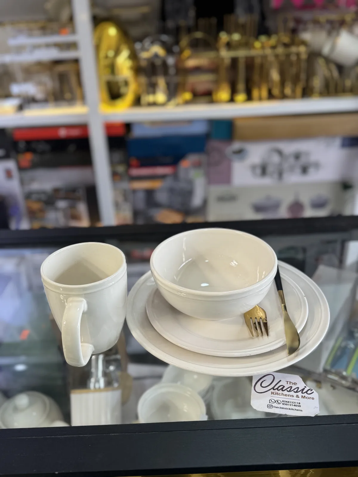 16pcs Round ceramic dinnerware set