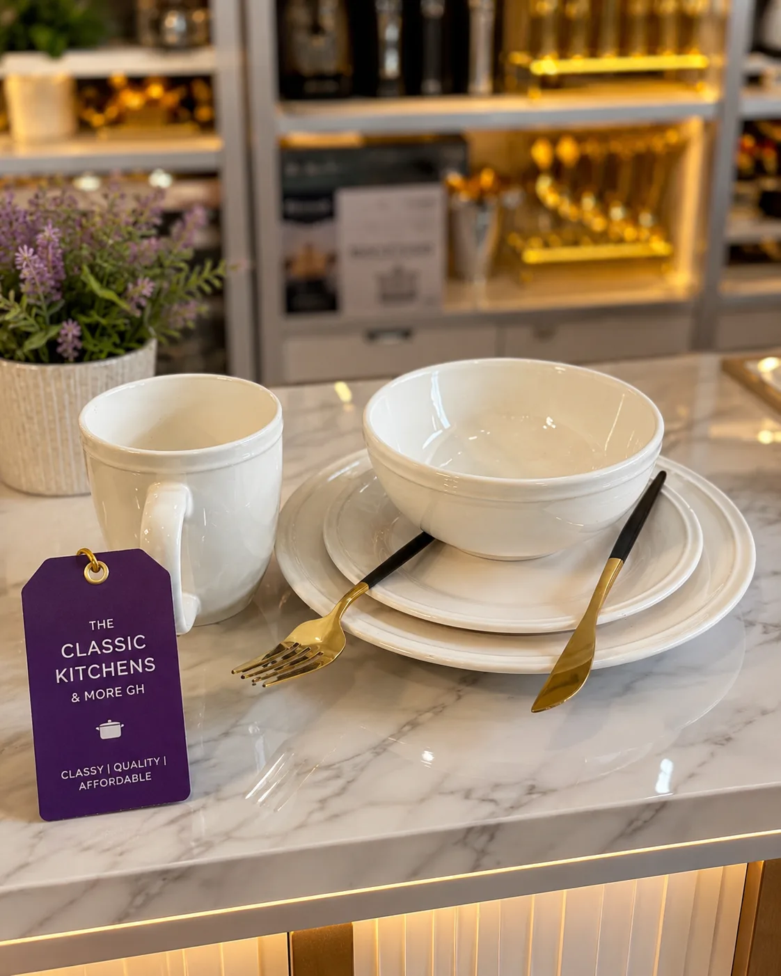 16pcs Round ceramic dinnerware set