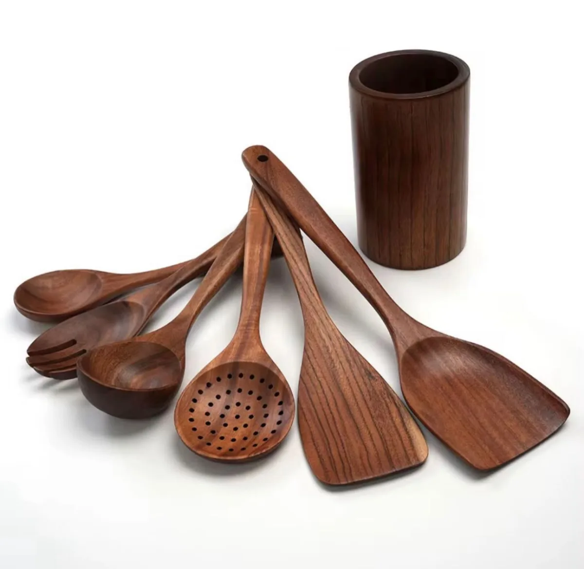High quality bamboo ladle set 7pcs