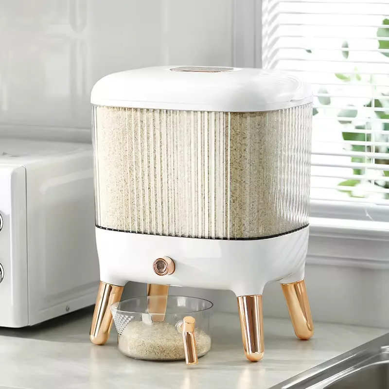 Acrylic rice dispenser/storage box