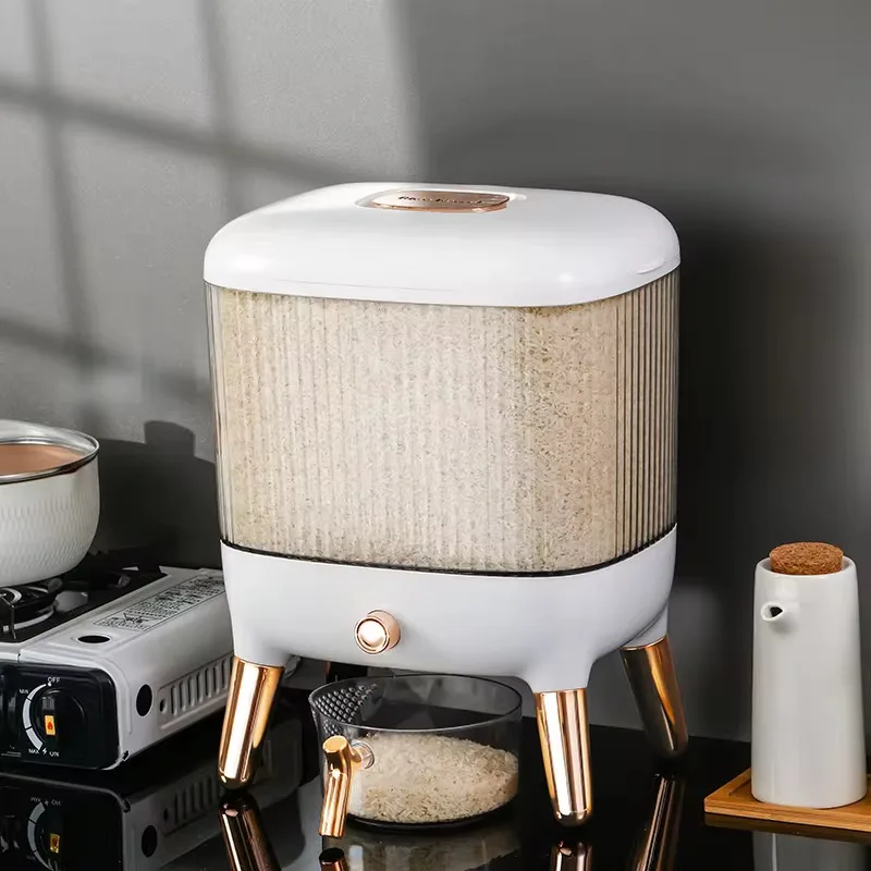 Acrylic rice dispenser/storage box