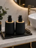 Matte black soap dispenser 