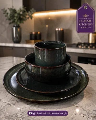 Glazed 4pcs dinner set