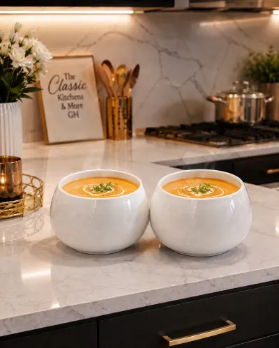Ceramic soup/fufu bowls 2pcs 
