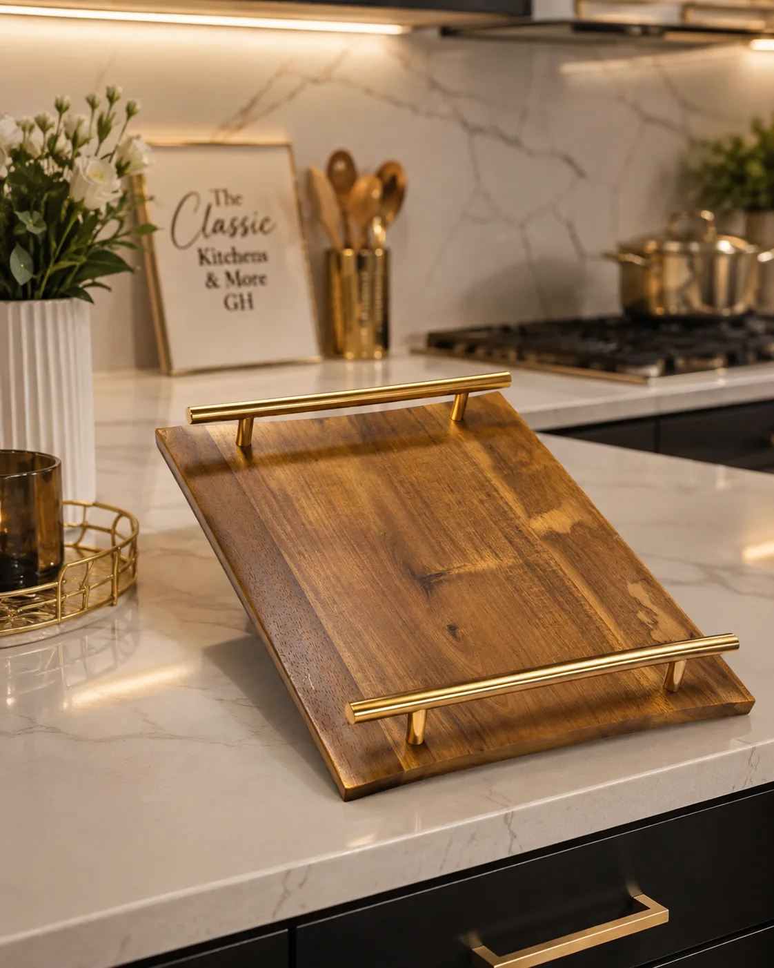 Heavy mini Bamboo tray 