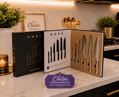 Smeg luxury stainless knives set 6pcs