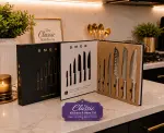 Smeg luxury stainless knives set 6pcs