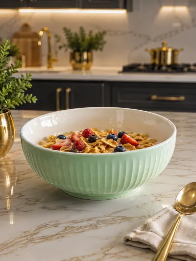 Ceramic fufu bowls 2pcs