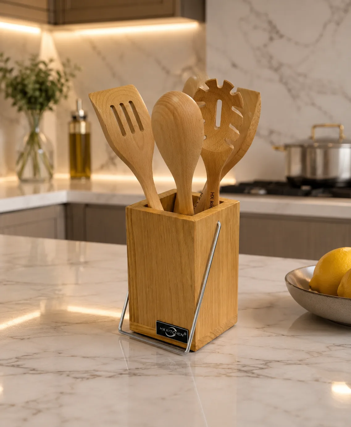Bamboo ladle set 
