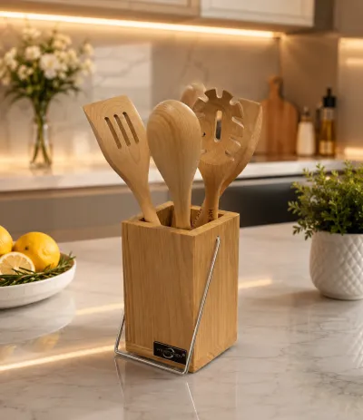 Bamboo ladle set 