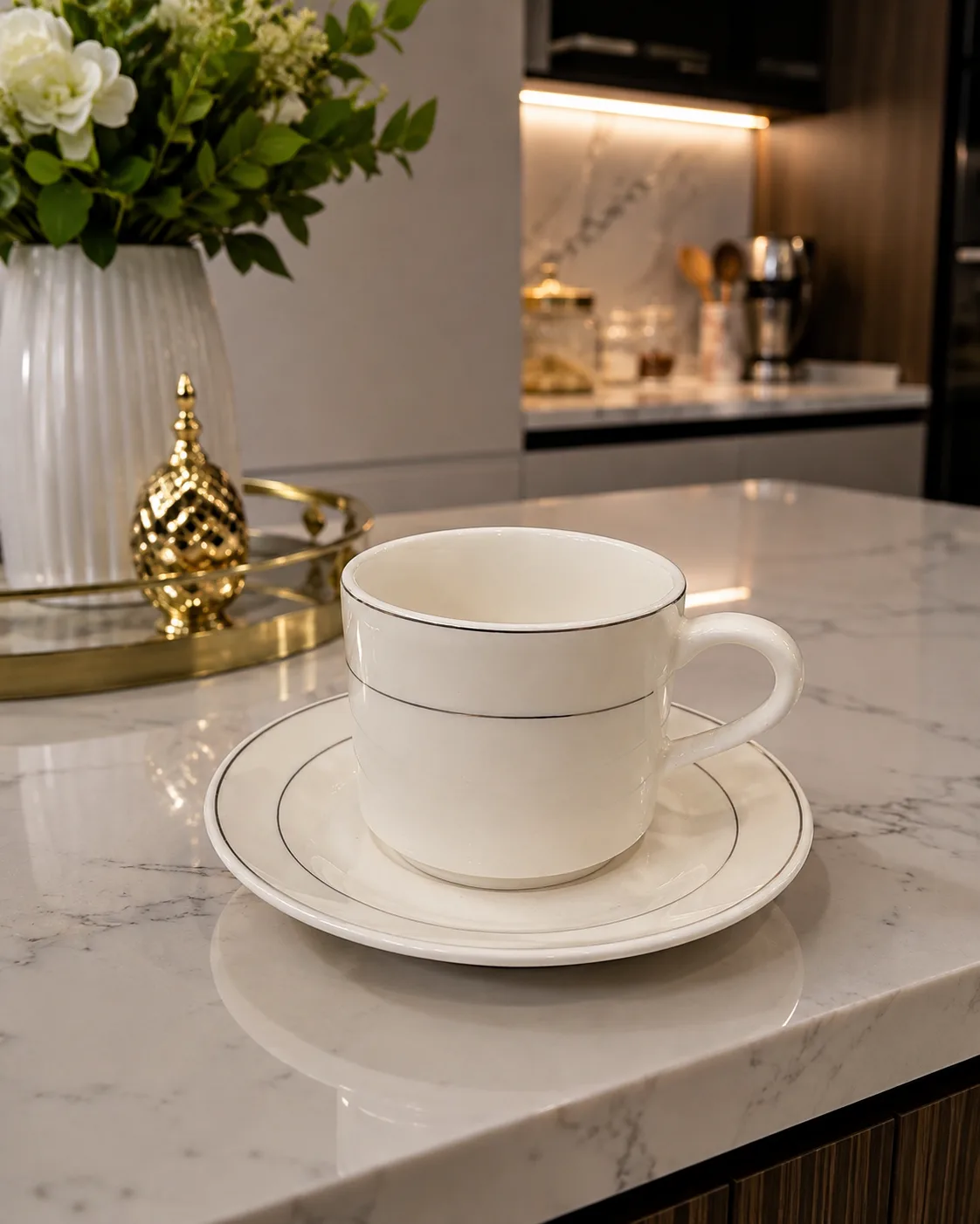 Ceramic Tea cup & saucers 12pcs