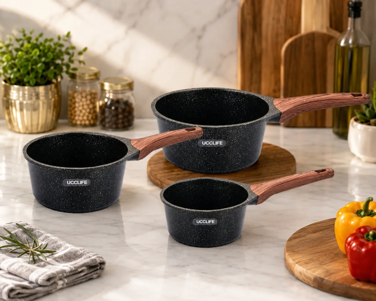 UCC life milk / banku pans set 