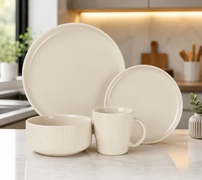 Ceramic dinnerware set strips