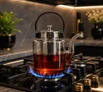Glass Borosilicate/ stove top kettle 