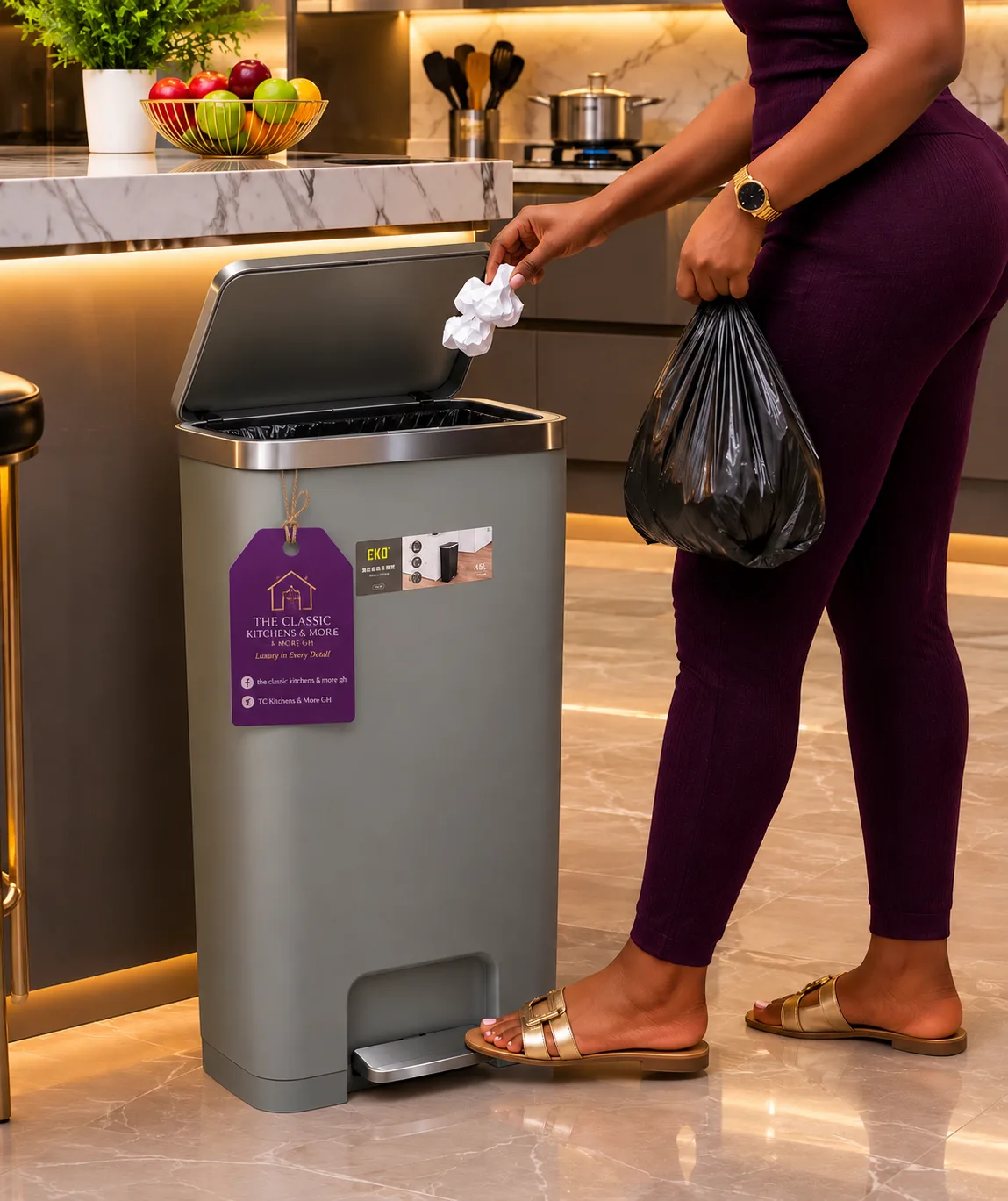 45L dustbin /trash bin