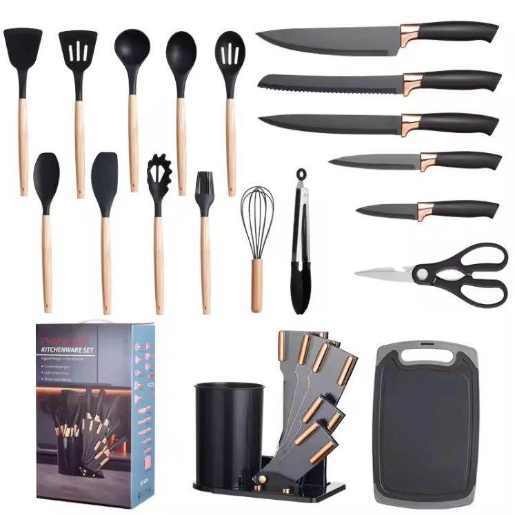 Knives & ladle set