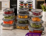 JoyJolt 12pcs glass storage bowls set