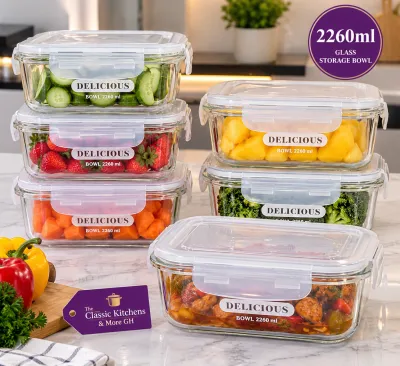 2260ml glass storage bowls 