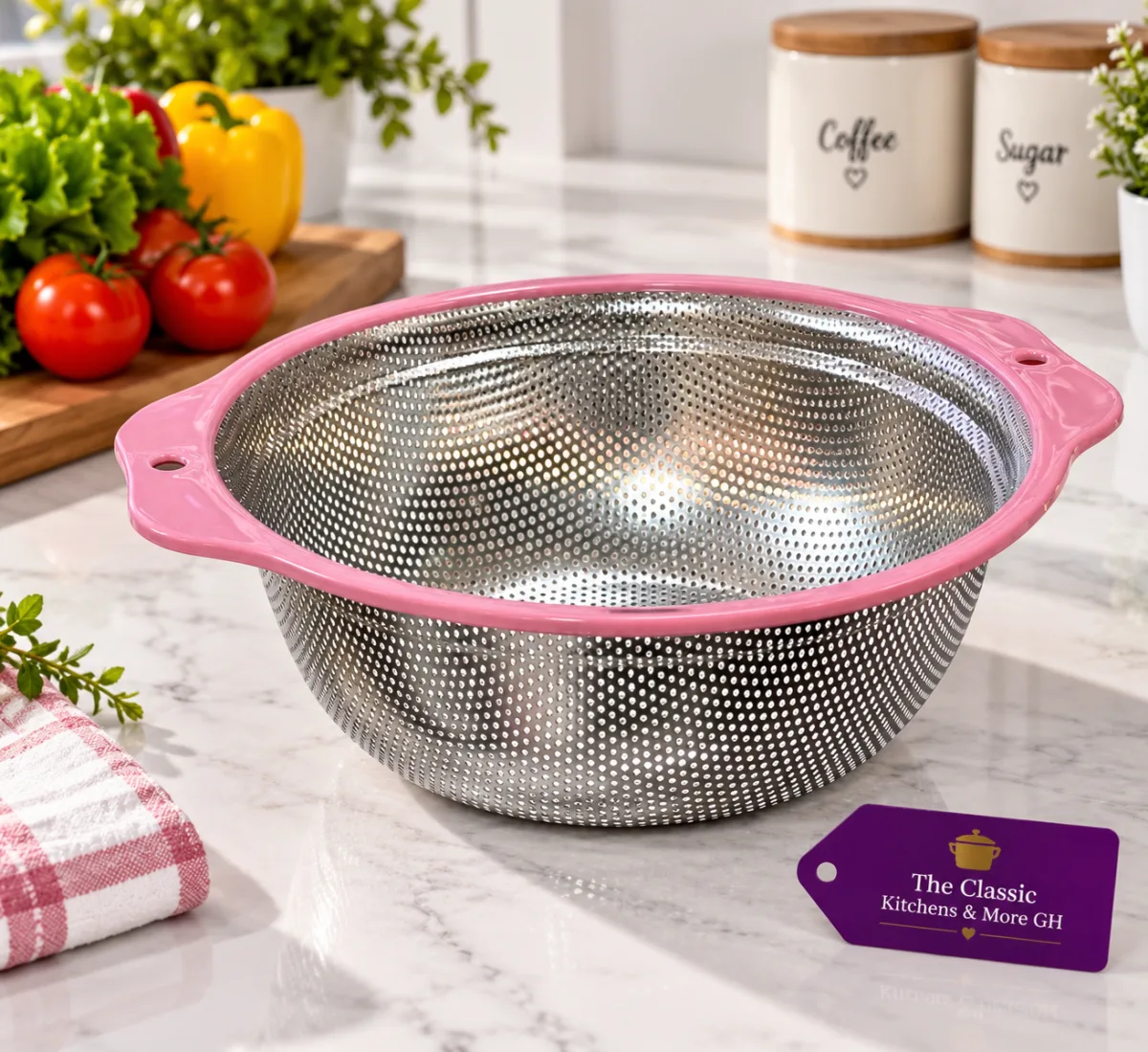 Stainless steel strainer/collander 